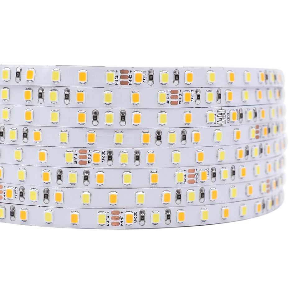DC24V Super Narrow 0.24in Wide 2835SMD CCT Dimmable 37LEDs/Ft Flex LED Tape Light DC24V Super Narrow 0.24in Wide 2835SMD CCT Dimmable 37LEDs/Ft Flex LED Tape Light